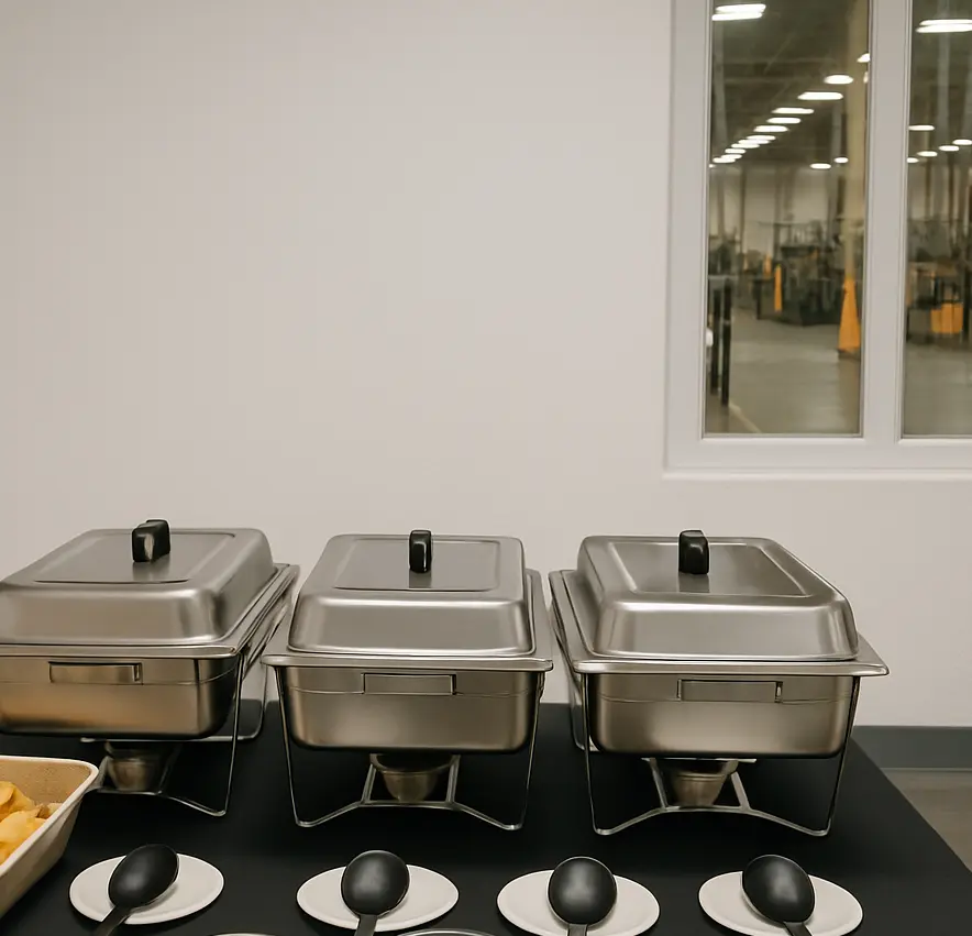 Elegant wedding reception catering with beautifully plated Mexican cuisine